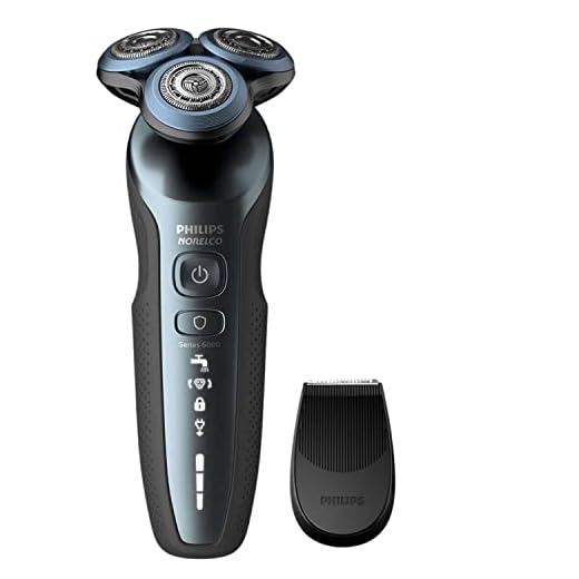 Philips Norelco 6880/81 Shaver 6800, Rechargeable Wet/Dry Electric Shaver, with Trimmer Attachment