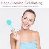 TIESOME 2 Pack Silicone Manual Facial Cleansing Brush, Soft Skin-Friendly Waterproof Exfoliating Face Brush Facial Brushes for Women and Men Blackheads Makeup Residues Removal - Image 7
