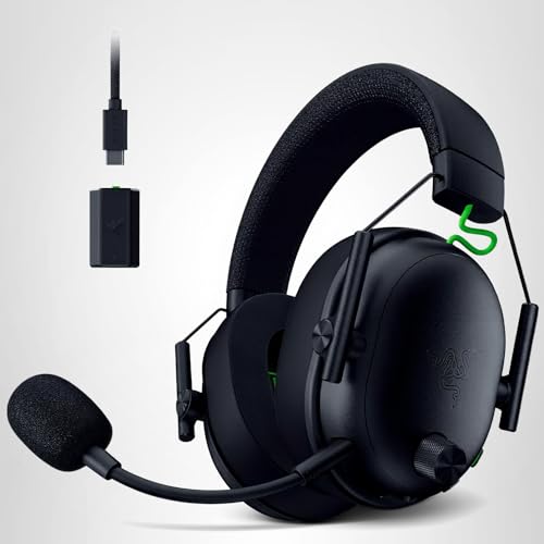 Razer BlackShark V3 Wireless Gaming Headset for Xbox: 50mm Drivers - Super Wideband Mic - 2.4 GHz, Bluetooth, USB - Works with PC, Mac, PS5, Nintendo Switch, Smartphone - Long Battery Life - Black