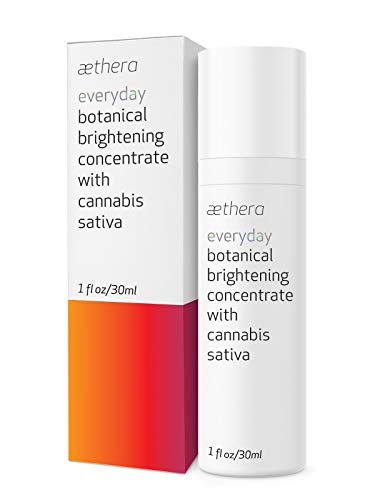 Aethera Beauty Everyday Botanical Brightening Concentrate with Cannabis Sativa Seed Oil - A