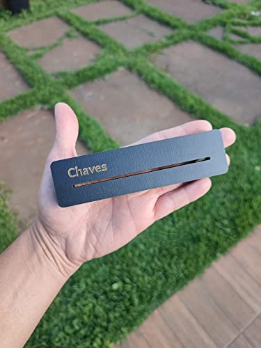 Porta Chaves Clean - Minimalista - Em MDF Gravado a Laser - Preto