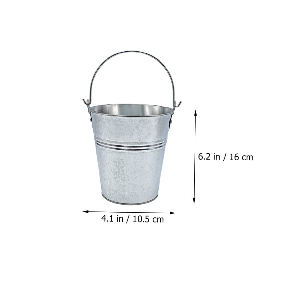 Secchio Grasso Barbecue in Ferro Argento con 10 Pezzi | Cattura Colature di Olio, Leggero e Portatile, per Festa in Casa e Uso All'aperto