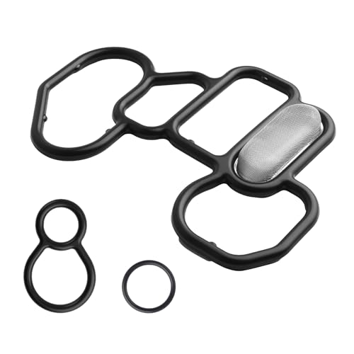 3PCS Oil Filter Housing Gasket Kit with O-Ring OEM#15825-P8A-A01/36172-P8A-A01 Oil Filter Adapter Gasket Compatible with Acura Honda Saturn Professional Car Accessories