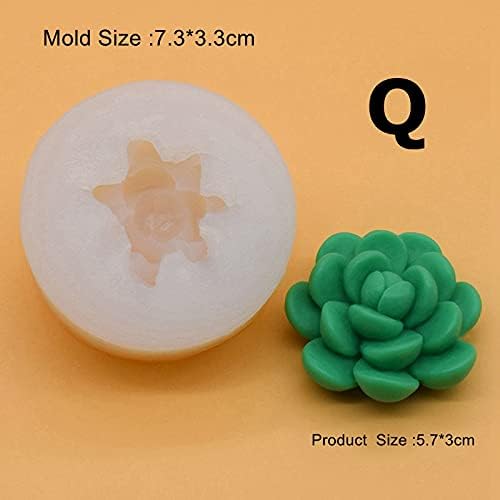 Miniatura 3 de Molde de silicona 3D para árbol de cactus 3D para gelatina, chocolate, hacer hielo, pastel, hornear, cera de yeso, molde de hormigón, herramientas