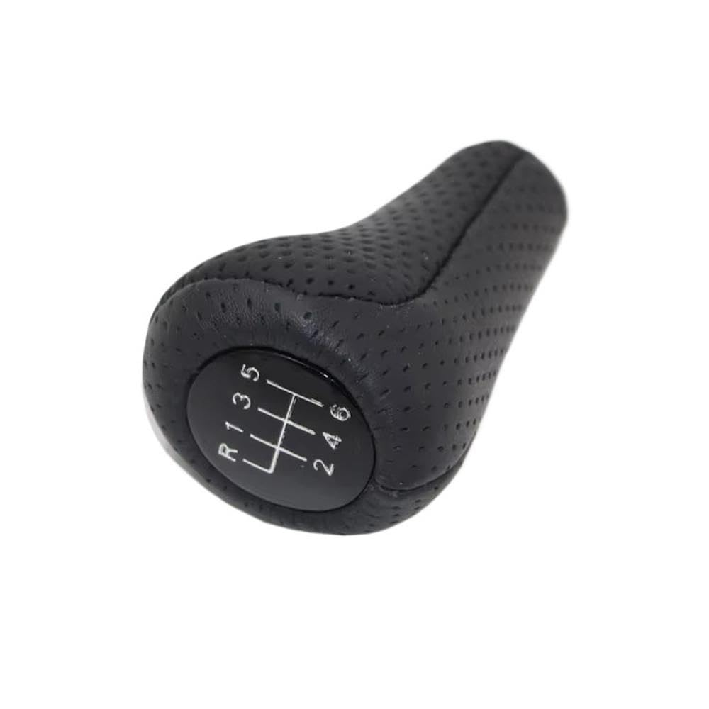 POANBCGY Auto Parts Car Styling Stick Knobs Genuine Perforated Leather Gear Shift Knob for BMW E60 E90 E46 E36 All Series 5 6 Speed(6speed)
