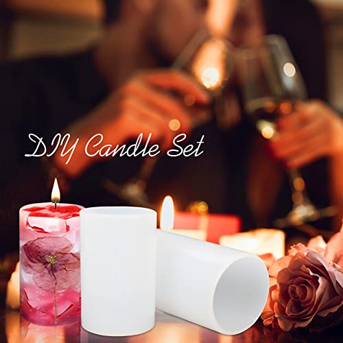 Stampo per Candele in Silicone 6 Pezzi, Stampi per...