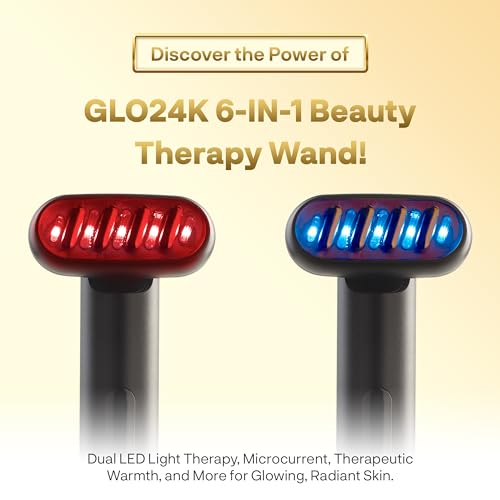 GLO24K 6-IN-1 Beauty Therapy Wand