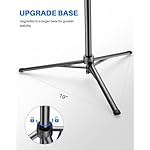 67" Phone Tripod, MIIASI Extendable Tripod for iPhone, Selfie Stick with Remote and Phone Holder, Compatible with iPhone/Android/Camera, Light Stand (Black) - Image 3
