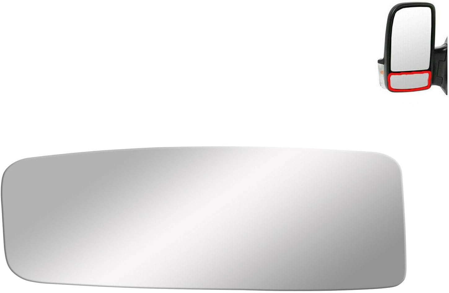 BOOLEE Mirror Glass Lower Left Side fit for Dodge Sprinter 2500 3500 2006-2009 Freightliner Sprinter 2500 3500 2006-2014 Mercedes-Benz Sprinter 1500 2019-2020 Sprinter 2500 3500 2010-2020
