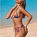 Yuowearedg Hawaiian Bikini Sets for Women Swimsuits with Coverups Set 3 Pieces Adjustable Top and Bottom Set Bathing Suit Cover Up L Tropical Palm Tree Sunset Beach Fashion