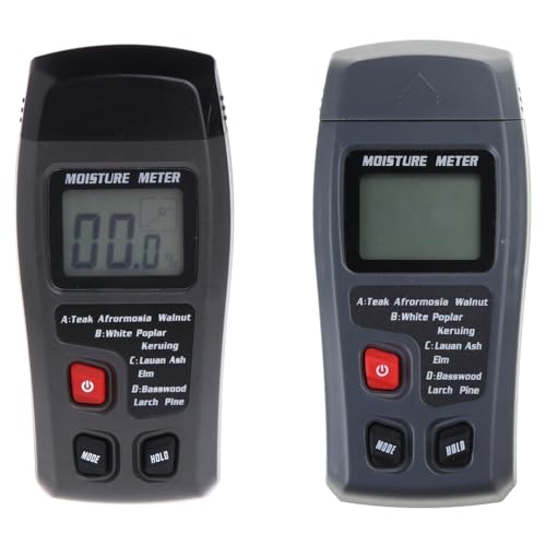ohohulo Wood Meter Digital Detector Tester Pin-Type Water Leak Damp Tester for Wood Building
