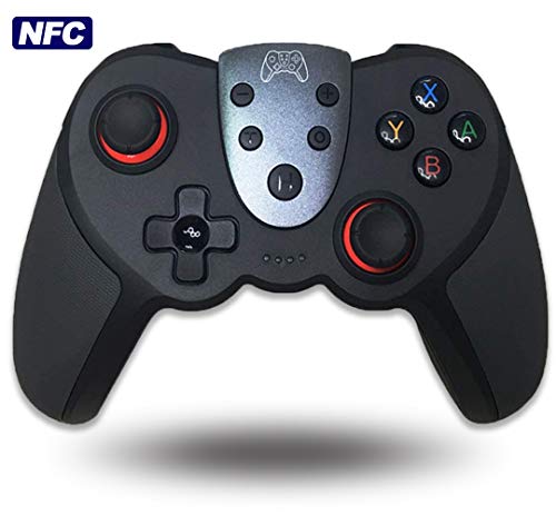 Mando para Nintendo Switch con Función NFC Amiibo, Maegoo Bluetooth Mando Inalámbrico Nintendo Switch Pro Mando Controlador Gamepad Joypad Joystick Soporte Turbo / 6-Axis Gyro y Dual Vibration