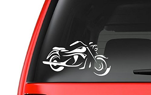 Motorcycle Outline (M1) Harley Vinyl Decal Sticker Car/Truck Laptop/Netbook Window 6" Inch- by CustomDecal US