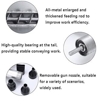 Electric Mortar Grout Gun Portable Cement Grouting Machin Cement Grouting Machine for Pointing, Wall Decoration (Metal)