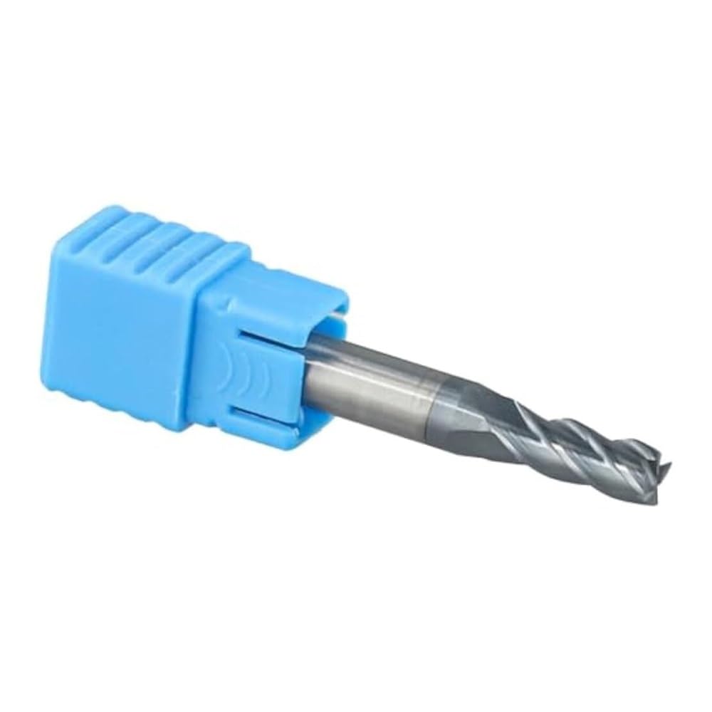 4 Flute Solid Carbide End Mill AlTiN Coating DIN 6527L for HPC High Performance Cutting Steel for Stainless Iron Plastic Wood 1-20mm