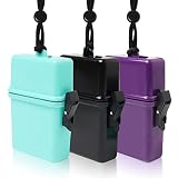 proturbo 3pcs Waterproof Case ID Card Badge Holder Floating Sports Case Locker with Hanging Ring and