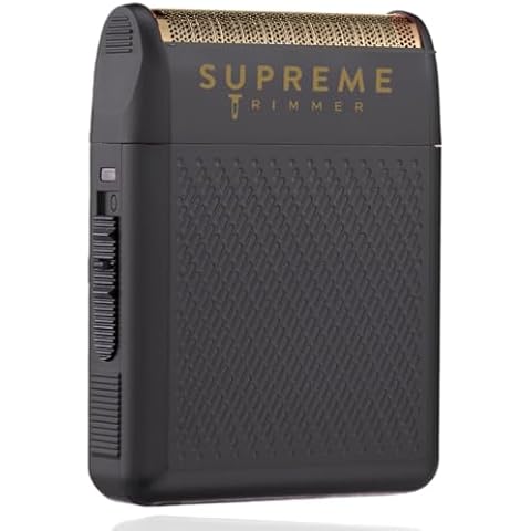 Supreme Trimmer Solo Mens Single Foil Shaver STF101 (150 Min Runtime) Cordless Powerful USB-C Mini Size Travel Razor for Barbers, & Home use | Black Cover