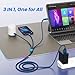 IDISON Multi Charging Cable(3Pack 4FT), 3 in 1 Charging Cable for Multiple Devices, USB-A Multi Charger Cord with Type-C, Micro USB and IP Port for iPhone 16/15/14/13/iPad/Android/Tablets and More