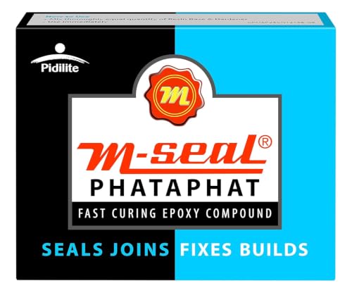 Image of Pidilite M-Seal Phataphat Fast Setting Epoxy Putty 25g Pack of 2 | Quick Curing Multipurpose Sealant for Water Leakage Repair, Bonding, Gap Filling, Sealing, Joining & Household Repairs | Total 50g