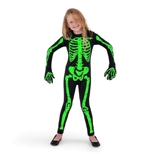 Disfraces, Toy Spooktacular Creations - Bonito disfraz de esqueleto de Halloween para niña, para fiesta de Halloween, 3T (3-4 años)