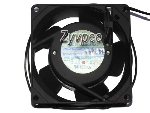 Ventilateur 80x80x38 mm SJ8038HA2 230V avec cadre en aluminium durable