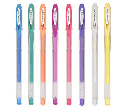 Caneta Gel SIGNO Angelic Color UM-120AC, Uni-Ball, Estojo c/8 unidades sortidas