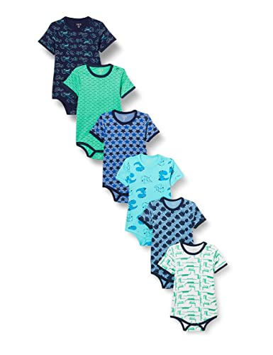Care Baby Body Kurzarm, 6er Pack Dark Navy (778), 80