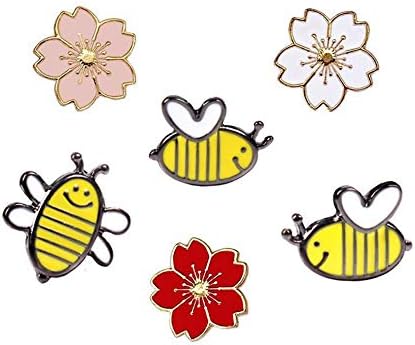 FLYPARTY Cute Enamel Lapel Pin Sets Carton Animal Plant Brooch Pin for Badges for Clothes Bags Backpacks Party Decoration