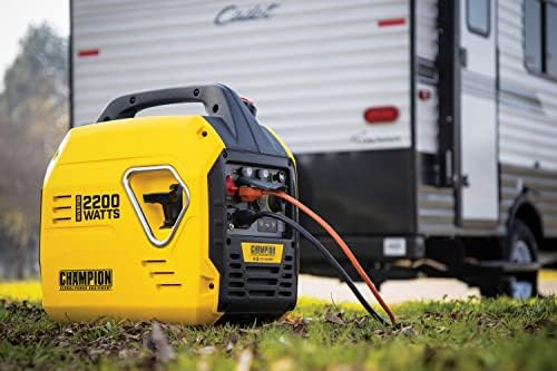 Champion Power Equipment 92001i 2000 Watt Petrol Portable Inverter Generator - 240V, 79cc Engine, 4.0L - The Mighty Atom - Super Lightweight, True Sine Wave, EZ Start, Ultra Quiet