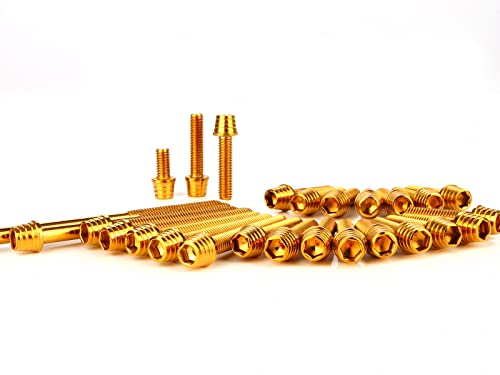 エンジンカバー ボルトセット カワサキ互換品 ゼファー1100 RS 26本セット テーパーシェルヘッド ゴールド