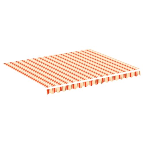 vidaXL Tessuto di Ricambio per Tenda da Sole Giallo e Arancio 3x2,5 m
