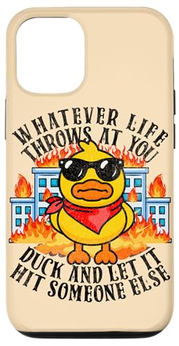 Camisa de pato divertida sarcástica Cita de broma divertida Humor Duck Meme Carcasa para iPhone 12/12 Pro
