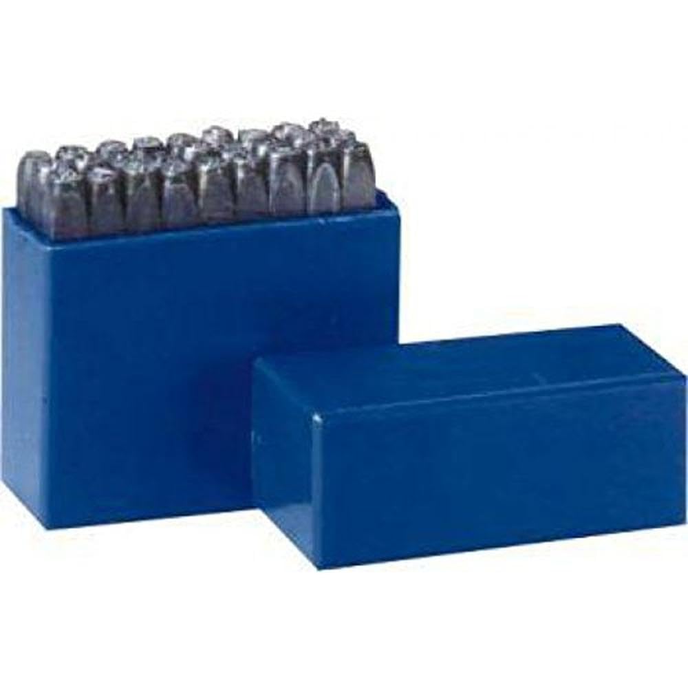 GRAVUREM -S Standardowy zestaw dziurkaczy do liter/stalowe znaczki/duże litery A-Z i / 10 mm - 3/8 cala