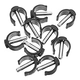 GALPADA 10Pcs Crutch Clips Durable Walker Cane Holder Attachments with Pin Lock for Enhanced Support Easy to Install Walking Stick Buckles for Seniors and Disabled Users