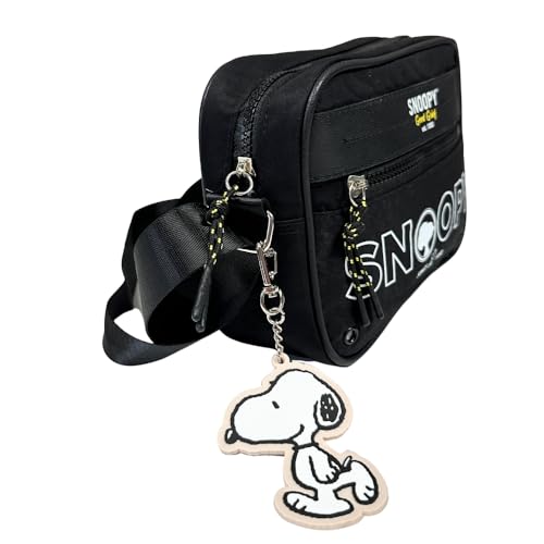 Bolsa Transversal Oficial SNOOPY Colors Nylon SP2847 Preto