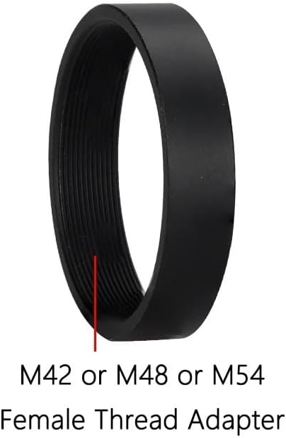 望遠鏡アクセサリー M42/M48/M54 X0.75 めねじ延長アダプタメスめねじ長さ 10 ミリメートルカメラ用(M42x0.7
