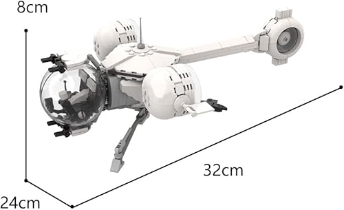 Miniatura 5 de VLOTVFP Oblivian - Kit de bloque de construcción de avión de barco, modelo de construcción de avión de burbuja, modelo de bloque de reproducción