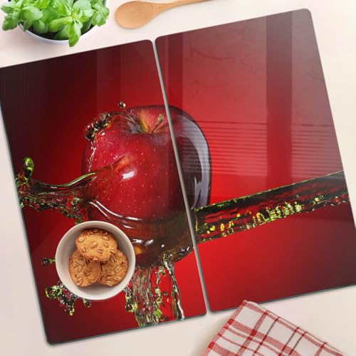 Planche en verre contact alimentaire pour une cuisine propre et décorée