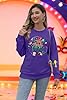 Mardi Gras Sweatshirts for Women Fat Tuesday Sweatshirt New Orleans Carnival Party Mask Graphic Tops #1