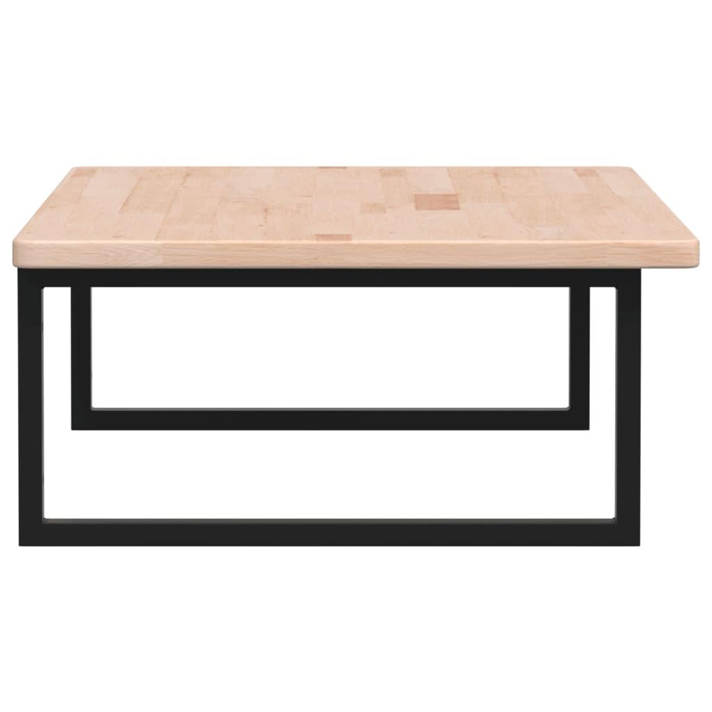 Piano lavabo in legno di rovere massiccio con supporto in acciaio, 100 x 60 x 2,5 cm, portata fino a 100 kg, salvaspazio per lavabo con mobiletto inferiore, moderno scaffale da bagno per