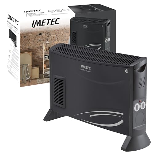 Imetec Eco Rapid Black Code Termoconvettore - Stufetta Elettrica a