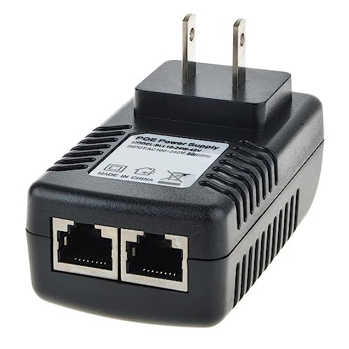 Inyector POE enchufable de pared 48V-0.5A adaptador Ethernet para teléfono IP / cámara fuente de alimentación US miniatura 3