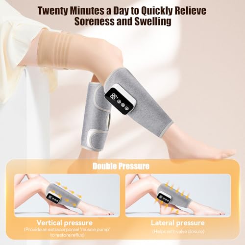 Massage mollets et jambes sans fil gris avec 3 modes