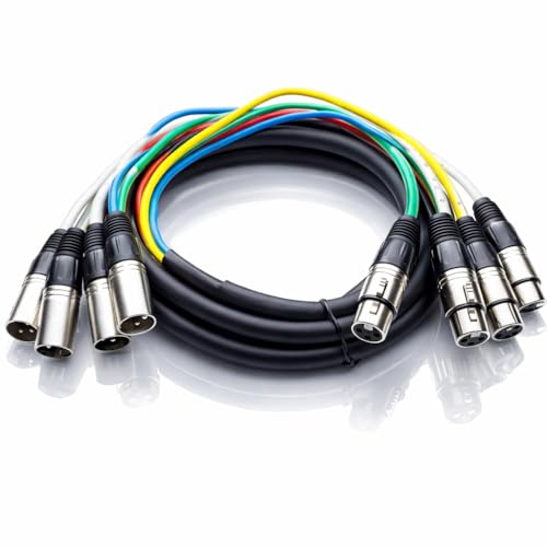 Câble XLR Snake 4 canaux de 3m pro audio snake pour concert et patch