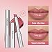 BAISEN DIARY Pink Honey Lipstick Tinted Lip Balm - Sheer Hydrating Lipstick for All Skin Tones - Moisturizing Lip Color, Nourishing Lip Balm with Natural Black Cherry Tint
