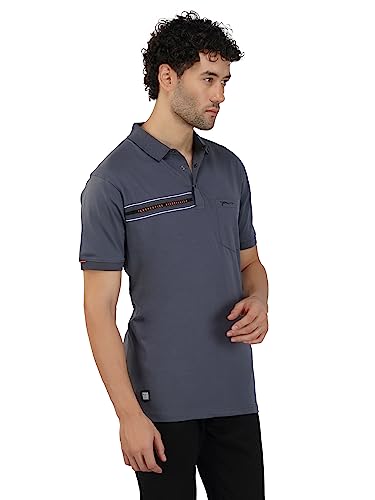 Image of PRORIDERS Half Sleeve Cotton Lycra Regular Fit Men's Polo with Snap Button and Pocket for Casual wear T-Shirt