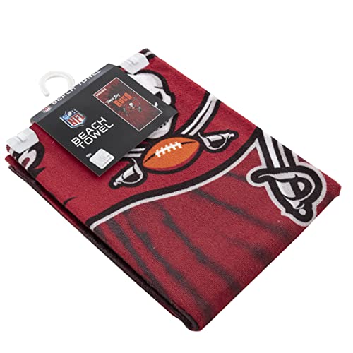 Image of Northwest NFL Tampa Bay Buccaneers Unisex-Adult Beach Towel, 30 inch x 60 inch, Psychedelic