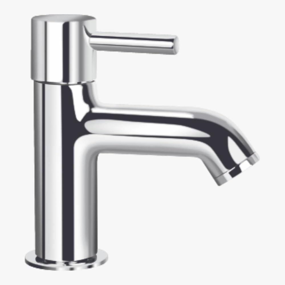 Kerovit Nucleus KB111001 Brass Pillar Tap with Flange (Silver