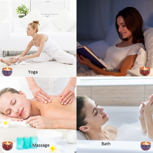 Scented Candles Gift for Women, Travel Small Candles Soy Wax 2 Pack - Image 5