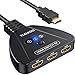 Produktbild HDMI Switch HDMI Splitter, 4K Automatische/Manuell HDMI Switch 3 in 1 Out UHD HDMI Verteiler Unterstützt HDCP 2.2 4K 3D HDR 1080P für Xbox Ps4 Ps3 Blu-Ray Firestick HDTV Apple TV